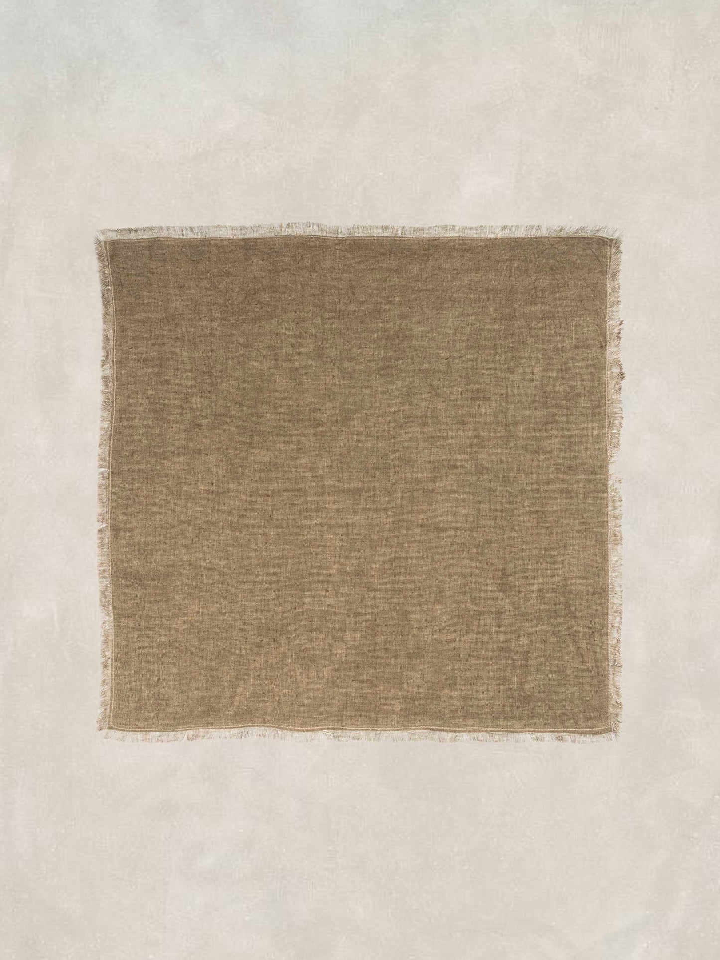 Solid Dyed Napkin with 0.5 inch Fray all Sides