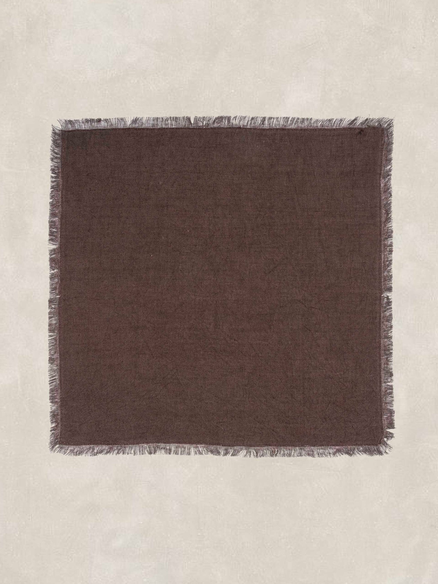 Solid Dyed Napkin with 0.5 inch Fray all Sides