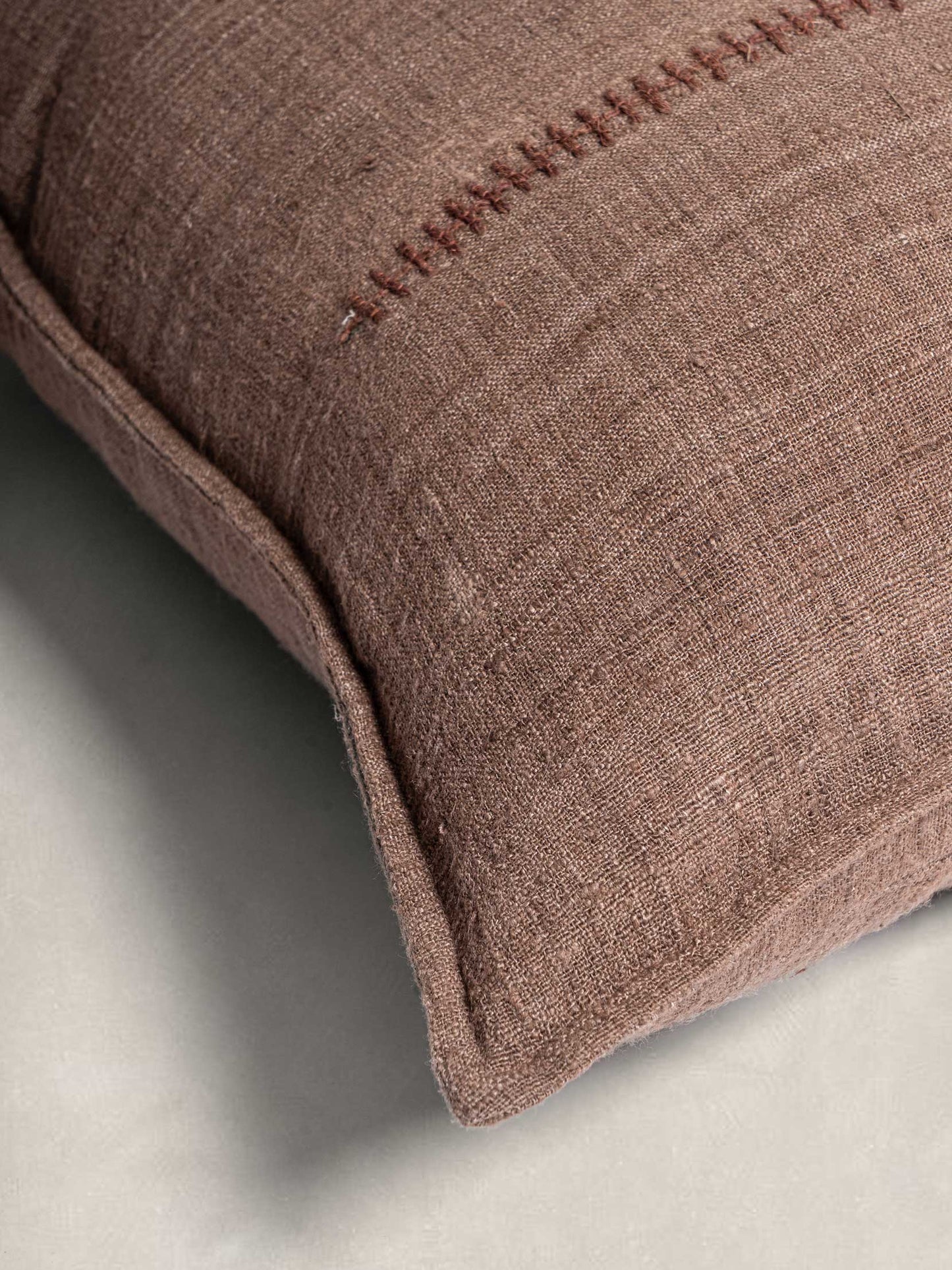 Solid Dyed & Embroidered Cushion Cover