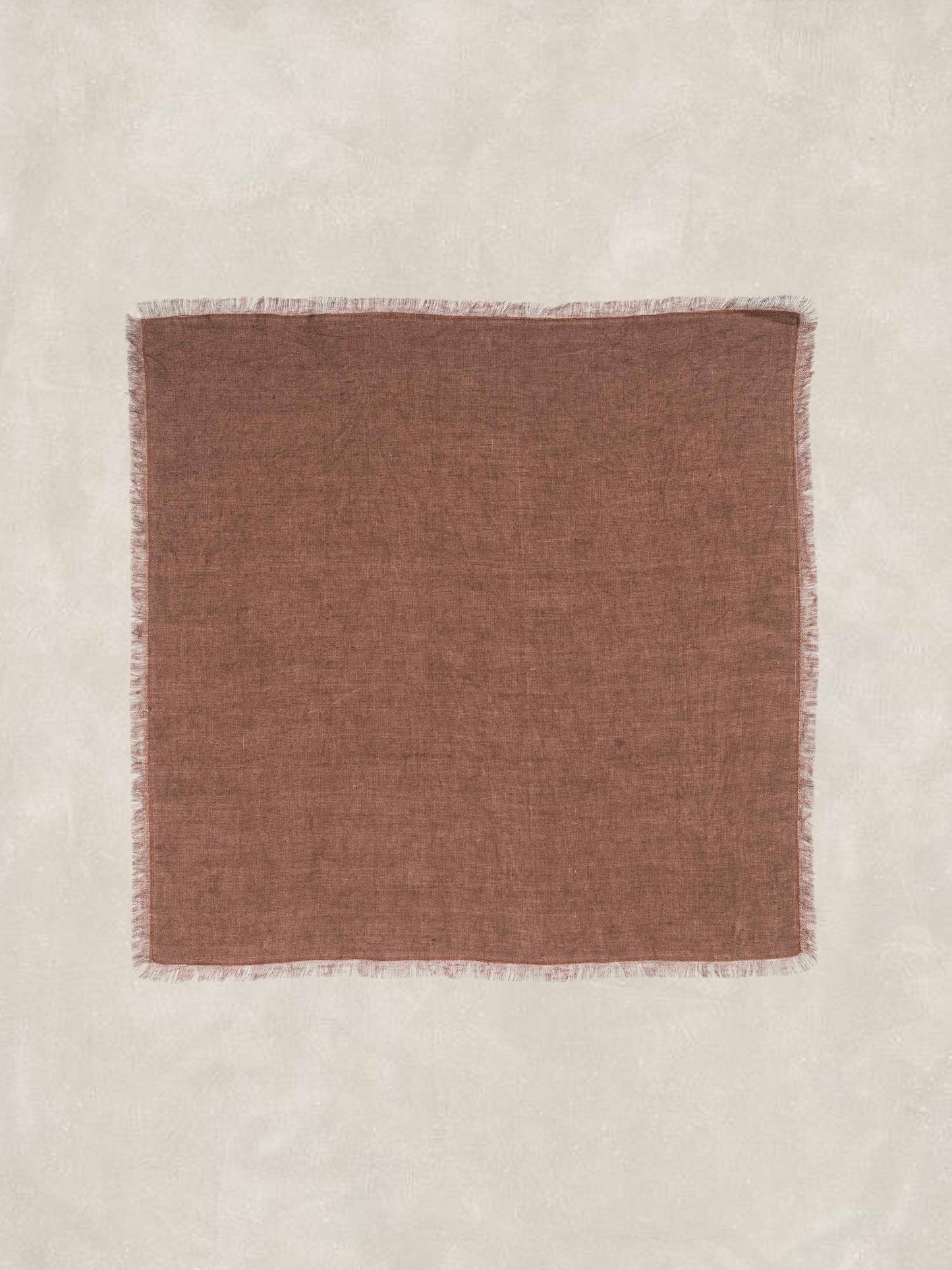 Solid Dyed Napkin with 0.5 inch Fray all Sides