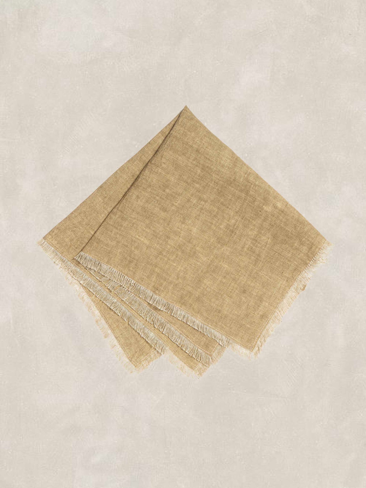 Solid Dyed Napkin with 0.5 inch Fray all Sides
