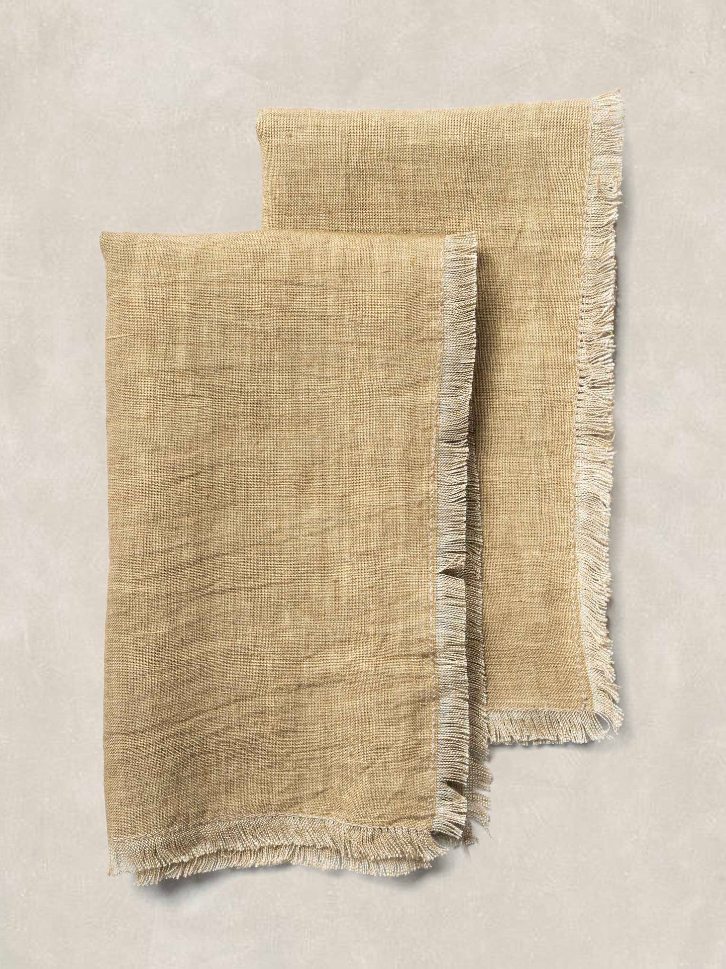 Solid Dyed Napkin with 0.5 inch Fray all Sides
