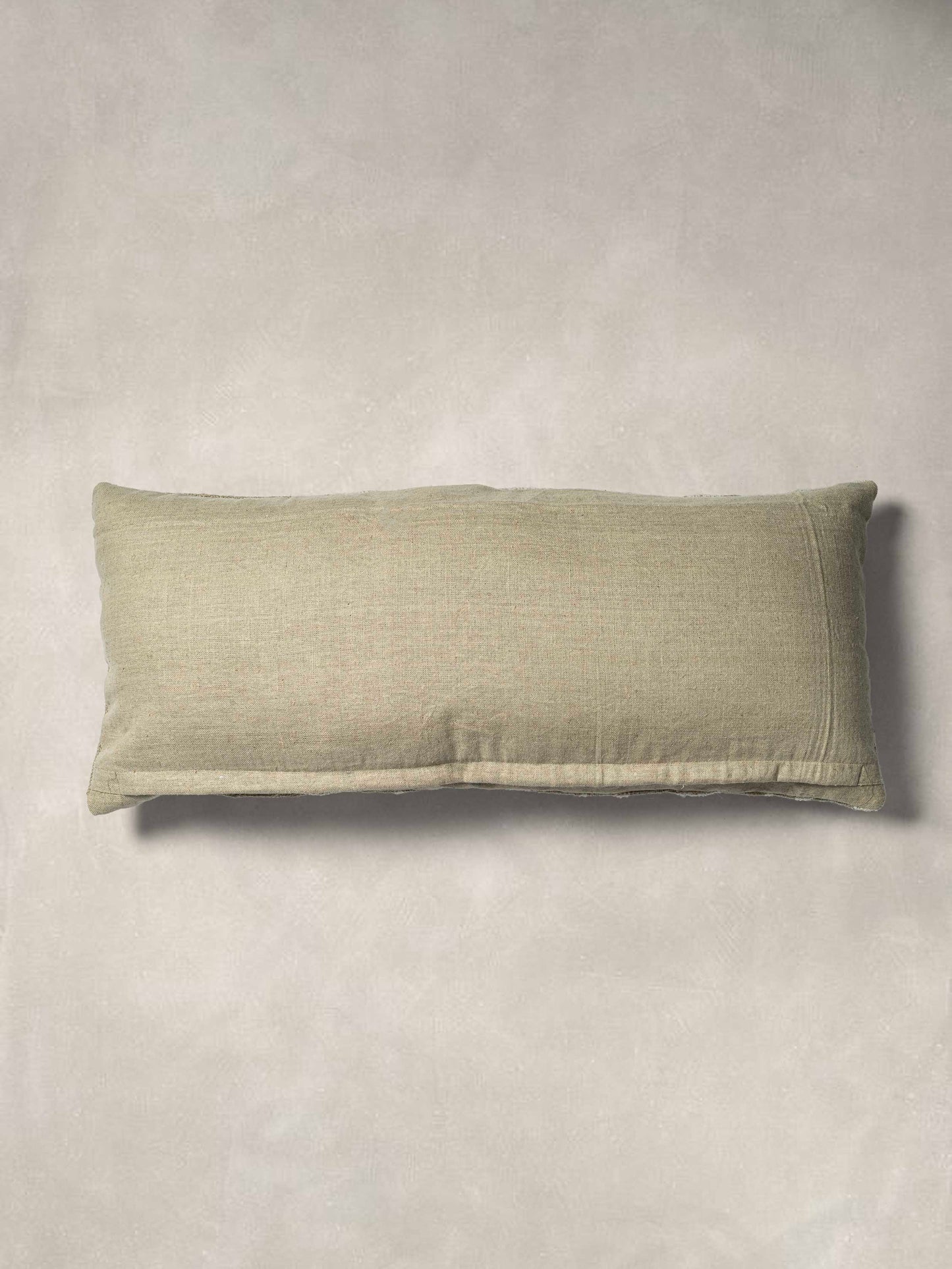 Woven Cushion Cover with Plain Natural Linen at the back