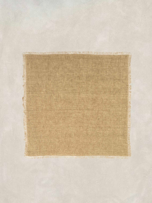 Solid Dyed Napkin with 0.5 inch Fray all Sides