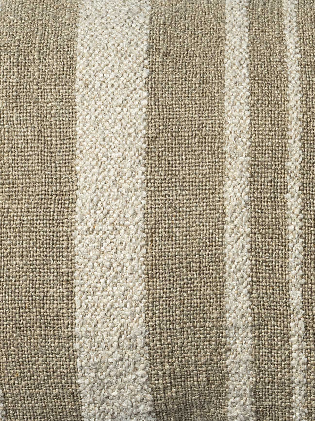 Woven Cushion Cover with Plain Natural Linen at the back
