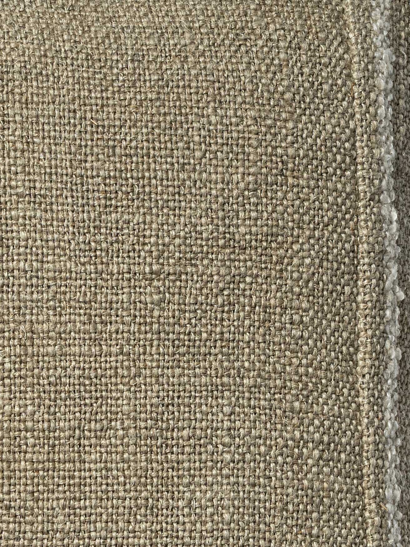 Woven Cushion Cover with Plain Natural Linen at the back